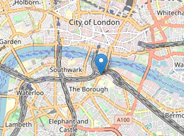 An example of a map displaying analytics of where poster QR code scans have occurred.